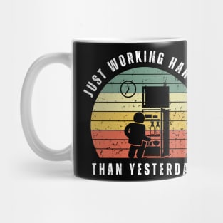 Lazy working from home - eating Mug